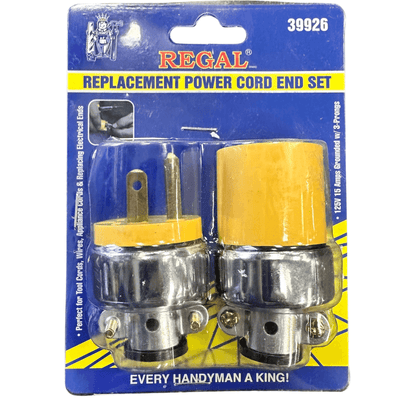 (2-Pk) Regal Replacement Power Cord End Set - East Texas Electronics LLC.